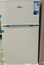 美的（Midea）112L两门小冰箱灰色双温小冰箱迷你家用宿舍租房灵活摆放节能低音深冷速冻 BCD-112CM 实拍图