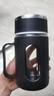 新款玻璃杯商务防爆把手大容量手柄办公室泡茶水杯防摔男女杯子 活动商务黑【两款随机发】 500ml 实拍图