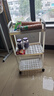 京东物流 落地小推车置物架家用玩具零食办公桌卫生间厨房储物架 白色三层 实拍图