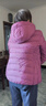 坦博尔轻薄羽绒服女短款宽松脱卸帽秋保暖女士外套TD236256 富贵紫 185  实拍图