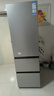 海尔（Haier）「真省电」310L三门冰箱黑金净化一级能效风冷无霜BCD-310WGHD3E7WV(银)国家补贴 实拍图