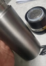 京东京造保温杯【茶水分离】男女大容量316L不锈钢泡茶水杯子金属灰500ml 实拍图