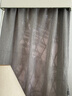 沫梵窗帘免打孔魔术贴遮光布简易卧室飘窗出租房小短遮阳布 浅灰色（粗麻款） 宽1.3X高1.5米 1片装 魔术贴式 实拍图