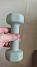 Keep哑铃彩色浸塑环保男女1-10kg家用健身器材全身塑形薄荷绿1.5kg*2 实拍图