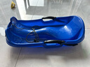博沃尼克滑雪板加大号滑雪冰车亲子款加厚成人儿童雪橇车滑草板滑沙板刹车 蓝色熊猫儿童【小号70cm】 实拍图