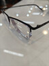普莱斯纯钛近视眼镜半框架商务眼睛防蓝光防辐射可配有度数变色片990070 黑色（单镜框） 实拍图
