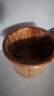 川柏香实木泡脚桶木桶洗脚盆木桶家用足浴桶泡脚木质香柏木碳化木制脚盆 30cm 【高温碳化穴位按摩】+艾草60包 实拍图