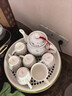 集雅斯（JYS） 陶瓷茶壶套装家用茶杯客厅泡茶组合泡茶具整套现代中式陶瓷茶杯 小号雅致壶+小号雅致杯+双层茶盘 实拍图