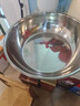 【不锈钢】和面盆厨房烘焙家用火锅盆洗菜打蛋汤锅盆醒面盆料理盆 32cm【热卖款】不锈钢 和面盆 实拍图