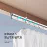 金贵夫人手摇式晾衣架阳台专用升降晾衣杆手动双杆晒衣架 银色2.0米 实拍图