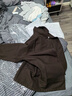优衣库男装女装棉麻衬衫式茄克/长袖外套夹克26春夏新款482443 38 深褐色 XL 实拍图