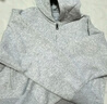 MUJI MUJI 女式 紧密编织拉链衫女外套春秋款连帽卫衣短款 上衣 浅灰色 S (155/80A) 实拍图