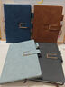 嘉然恒4本装笔记本文具A5/80张加厚商务本子记事本舒适肤感羊巴皮面工作日记会议记录本办公文具可定制 实拍图