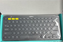 罗技（Logitech）时尚系列 K380 键盘 蓝牙办公键盘 无线键盘 女友 便携超薄键盘 笔记本键盘 黑灰色 实拍图