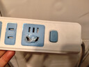 【京东物流】经典蓝白插座/插排/插线板/排插安全耐用新国标纯铜高温阻燃多孔位家用宿舍办公 四位14孔 线长1.5 实拍图