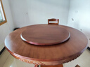 卡洛森（KALUOSEN）餐桌 中式实木圆形餐桌带转盘10人家用圆桌吃饭歺桌圆餐桌椅组合 1.6米 餐桌+10椅配转盘（颜色备注） 实拍图