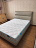 顾家家居（KUKA）京东家具皮床双人床DS8136B +独袋乳胶垫【高脚款】皓月白1.5米 实拍图