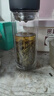 富光男女士双层玻璃杯 高硼硅玻璃304茶隔水杯子 带茶隔泡茶杯500ml 实拍图
