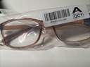 普莱斯（pulais）老花镜男士女士德国进口高清晰防蓝光正品老花眼镜8092 茶色300度 实拍图