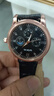 【网红爆款】商务腕表石英运动表休闲皮带男女手表 黑色 实拍图