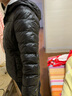 雅鹿羽绒服女短款轻薄冬连帽韩版时尚休闲白鸭绒外套修身AP 黑色 L 实拍图