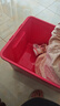 禧天龙（Citylong）塑料衣物收纳箱玩具整理箱49L 玫红色 1个装 不带轮 实拍图