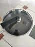 炊大皇铁锅家用无涂层不锈炒锅燃气灶专用炒锅炒菜锅平底锅极铁锅34cm 实拍图
