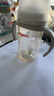 贝亲（Pigeon）自然离乳PPSU重力球吸管奶瓶 双把手240mL6月+(附带6月+12月奶嘴) 实拍图