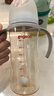 贝亲（Pigeon）自然离乳PPSU重力球吸管奶瓶双把手330ml12月+(附带奶嘴12月*2支) 实拍图