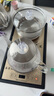 益茶福全自动上水电热水壶底部上水嵌入式茶台功夫茶烧水壶饮水烧水一体机抽水玻璃煮茶壶保温泡茶壶 SQ-008金色玻璃套装 1L 实拍图