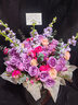 冉子花坊鲜花速递粉玫瑰抱抱桶向日葵花篮生日礼物送女友爱人同城配送 爱的抱抱紫色 实拍图