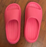 朴西新款EVA踩屎感厚底拖鞋女士居家室内情侣拖鞋男 树莓红 37-38 实拍图