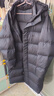 雪中飞男士羽绒服中长款冬季新款连帽运动休闲简约加厚保暖防寒羽绒外套 星耀黑 XL (180) 实拍图
