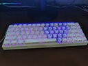 狼蛛（AULA）HERO 68HE磁轴键盘RT电竞游戏专用客制化机械键盘鼠标套装有线RGB网页驱动fps无畏契约8K回报率 等高线侧刻【黑皇磁轴】白色+爱心蝴蝶键帽 实拍图