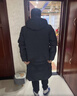 雪中飞秋冬新款时尚休闲舒适廓形男士“H”版型纯色立领连帽羽绒服男 黑黛青|5177 【品质高充绒】 3XL 190/108A 实拍图