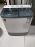 小鸭牌  洗+脱7.5公斤半自动洗衣机双桶 双缸大容量家用小型迷你波轮脱水半全自动迷你带甩干 洗涤6公斤+脱水3公斤【蓝光洁净强劲电机】 【蓝光洁净款】 实拍图