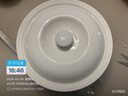 友来福陶瓷带盖汤碗圆形汤盆多人大容量纯白家用酒店餐具大号9英寸品锅 实拍图