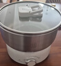 利仁（Liven）小钢人不锈钢0涂层电煮锅分体式小电锅电蒸锅小型1-2人电火锅蒸煮一体多功能锅2L配蒸笼DHG-J1851 实拍图