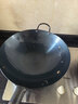 荣事达（Royalstar）章丘手工锻打铁锅老式圆底炒锅无涂层不粘炒菜锅燃气灶无盖38cm 实拍图