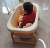 世纪宝贝（babyhood）小鳄鱼浴桶 儿童可折叠泡澡桶婴儿洗澡盆0-10岁宝宝 329洛克黄 实拍图