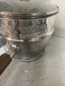 京东京造锤纹不锈钢雪平锅小奶锅 蒸锅汤锅婴儿辅食锅 带盖带蒸屉20cm 实拍图