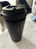 乐扣乐扣（LOCK&LOCK）元气保温杯不锈钢一键式弹跳盖咖啡杯车载商务杯子【年会福利】 黑色 400ml 实拍图