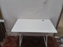 汤能优品电脑桌台式家用电竞游戏桌简约卧室书桌办公学习桌学生写字小桌子 单桌-暖白100*60【C型加固结构】 实拍图