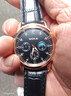 【网红爆款】商务腕表石英运动表休闲皮带男女手表 黑色 实拍图