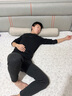 DEATKN德国长条抱枕夹腿睡觉男生床上侧睡专用成人睡眠男士抱抱枕圆柱 【升级内衬】【四季款·助眠舒睡枕】可拆洗【棕色】 19cm*150cm 含枕芯 1.5米直径：身高170-190cm 实拍图