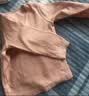 童泰（TONGTAI）宝宝内衣套装春秋季男女童家居服上衣高腰裤子睡衣坑条粉色80cm 实拍图