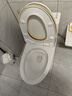九牧（JOMOO）11396-2-1/41KB-1抗菌一级水效坐便器虹吸式节水连体马桶400坑距 实拍图