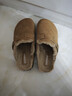 达芙妮厚底勃肯鞋女2025冬季新款真皮保暖加绒棉鞋毛毛博肯拖鞋子 D934181浅卡其色 【牛剖层革】 39 【复古百搭】 实拍图