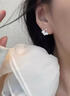 戚小米999纯银花朵耳钉女养耳洞小耳环小众2026新款爆款耳环高级感耳饰 【999足银】花朵耳钉一对 实拍图