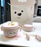 babycare儿童餐具礼盒PPSU注水保温碗叉勺宝宝学食吃饭礼物西高地粉色套装 实拍图